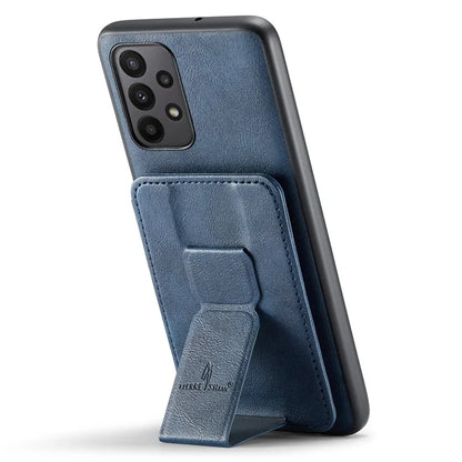 For Samsung Galaxy A73 5G Case with Card Holder Leather+TPU Protective Phone Cover