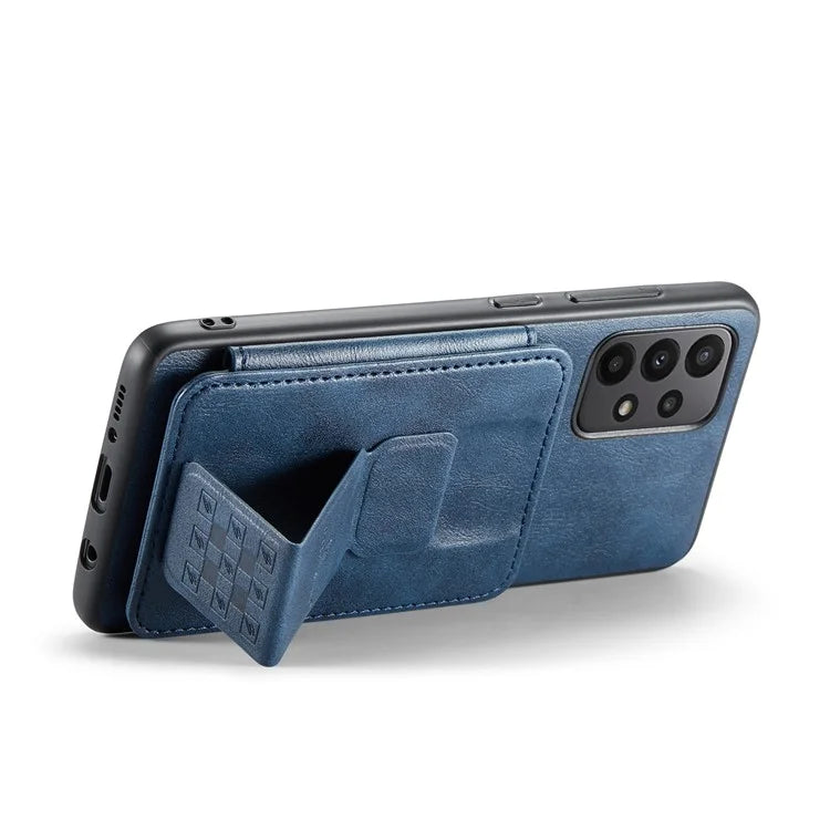 For Samsung Galaxy A73 5G Case with Card Holder Leather+TPU Protective Phone Cover