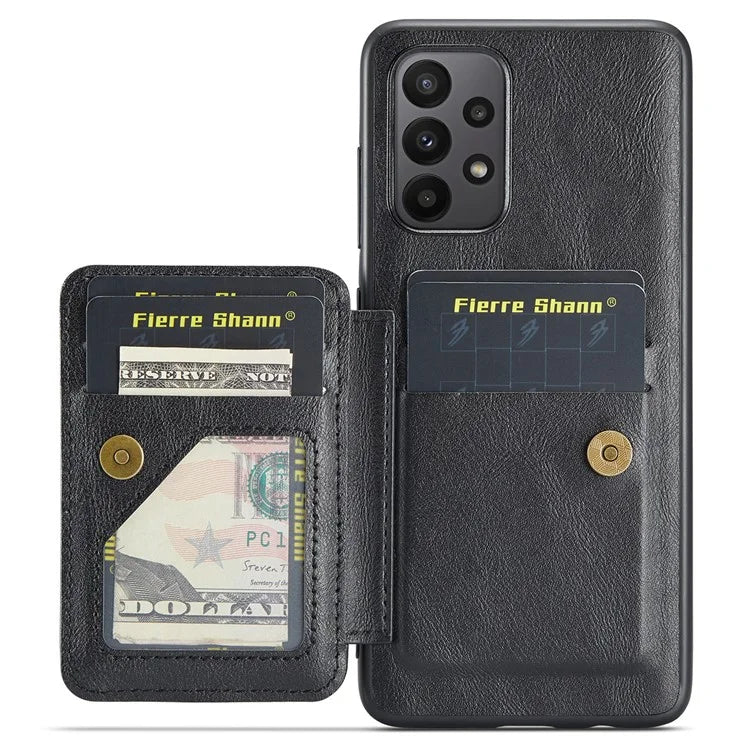 For Samsung Galaxy A72 4G / 5G Case PU Leather+TPU Kickstand Phone Cover RFID Blocking