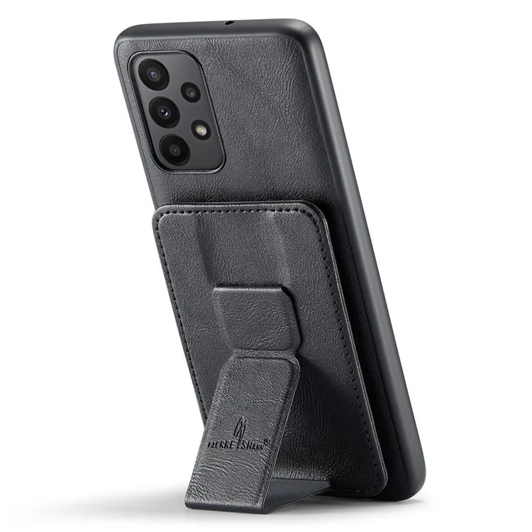For Samsung Galaxy A72 4G / 5G Case PU Leather+TPU Kickstand Phone Cover RFID Blocking