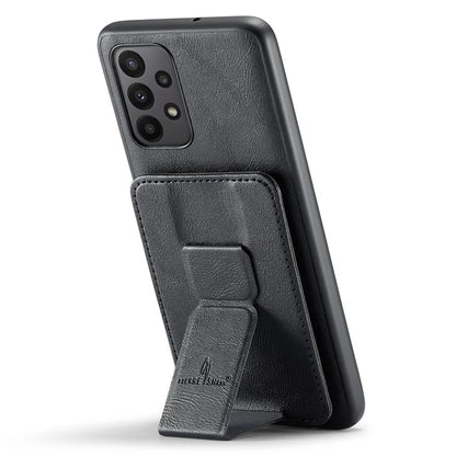 For Samsung Galaxy A72 4G / 5G Case PU Leather+TPU Kickstand Phone Cover RFID Blocking