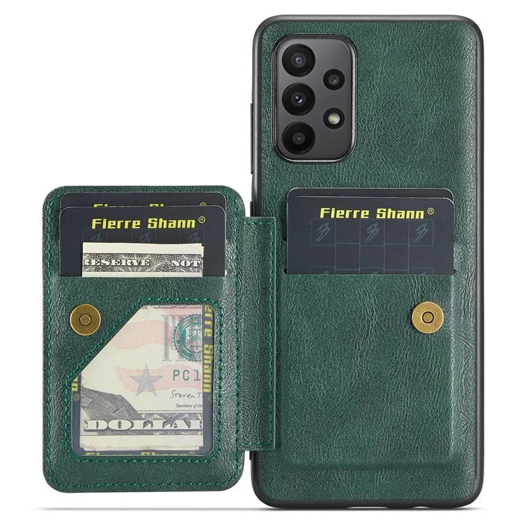 For Samsung Galaxy A72 4G / 5G Case PU Leather+TPU Kickstand Phone Cover RFID Blocking
