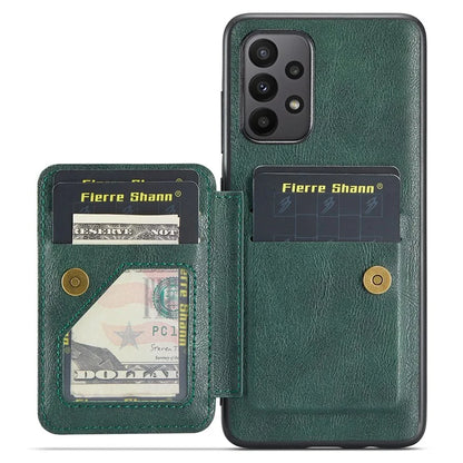 For Samsung Galaxy A72 4G / 5G Case PU Leather+TPU Kickstand Phone Cover RFID Blocking