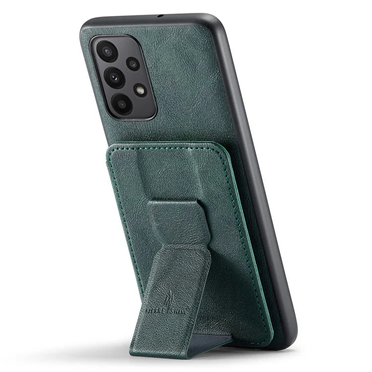 For Samsung Galaxy A72 4G / 5G Case PU Leather+TPU Kickstand Phone Cover RFID Blocking
