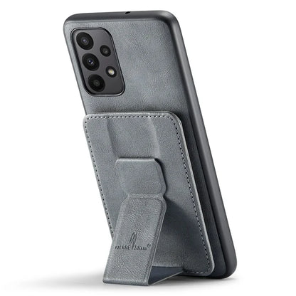 For Samsung Galaxy A72 4G / 5G Case PU Leather+TPU Kickstand Phone Cover RFID Blocking
