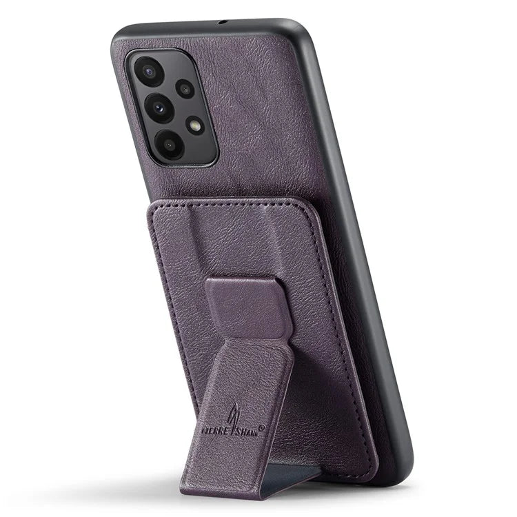 For Samsung Galaxy A72 4G / 5G Case PU Leather+TPU Kickstand Phone Cover RFID Blocking
