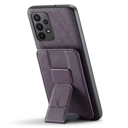 For Samsung Galaxy A72 4G / 5G Case PU Leather+TPU Kickstand Phone Cover RFID Blocking