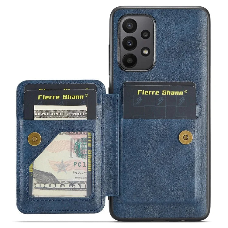 For Samsung Galaxy A72 4G / 5G Case PU Leather+TPU Kickstand Phone Cover RFID Blocking