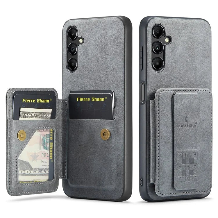 For Samsung Galaxy A55 5G Case PU Leather+TPU Protective Phone Cover with Card Holder