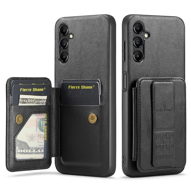For Samsung Galaxy A55 5G Case PU Leather+TPU Protective Phone Cover with Card Holder