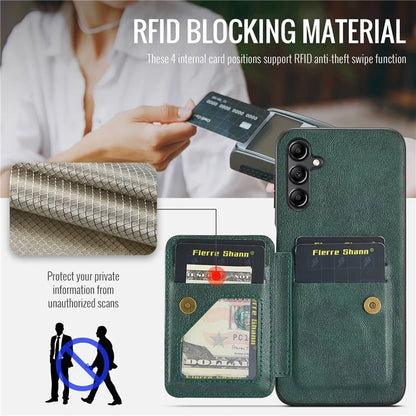 For Samsung Galaxy A55 5G Case PU Leather+TPU Protective Phone Cover with Card Holder