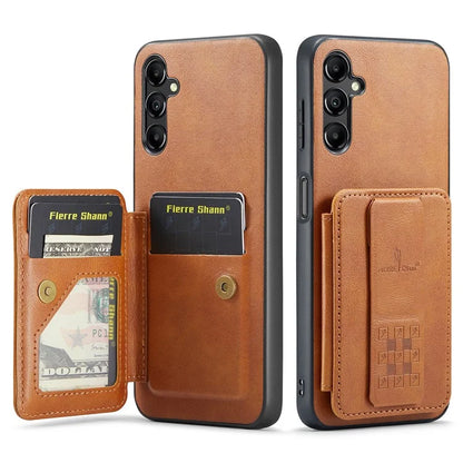 For Samsung Galaxy A55 5G Case PU Leather+TPU Protective Phone Cover with Card Holder
