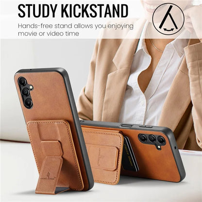 For Samsung Galaxy A55 5G Case PU Leather+TPU Protective Phone Cover with Card Holder