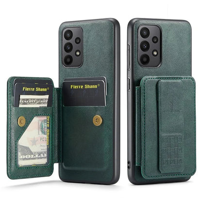 For Samsung Galaxy A52 4G / 5G / A52s 5G Case PU Leather+TPU Kickstand Card Slots Phone Cover