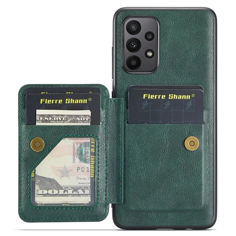 For Samsung Galaxy A52 4G / 5G / A52s 5G Case PU Leather+TPU Kickstand Card Slots Phone Cover