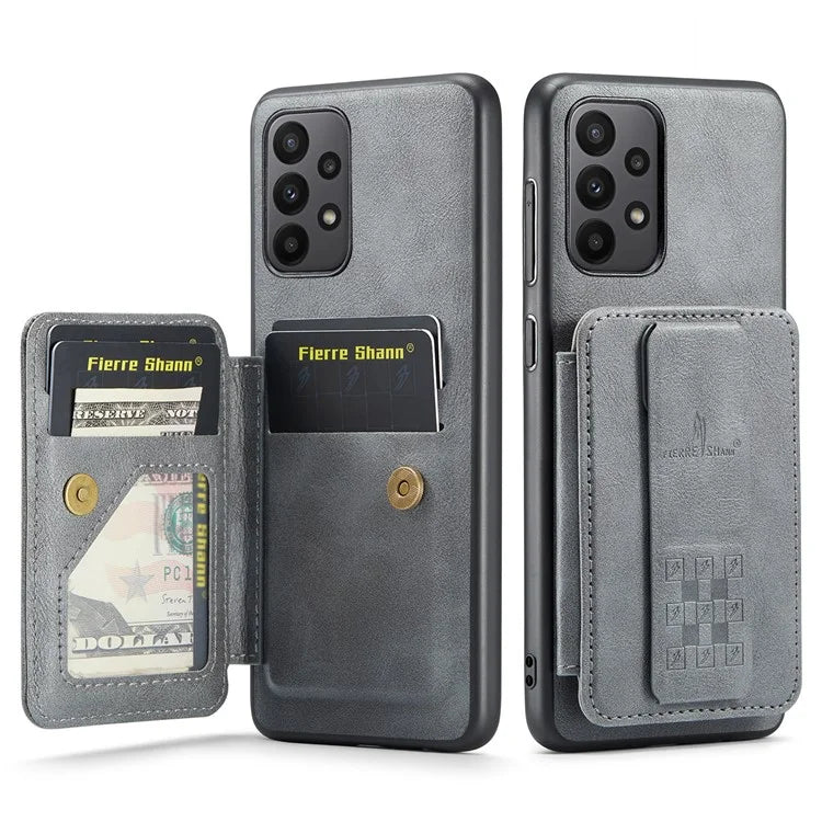 For Samsung Galaxy A52 4G / 5G / A52s 5G Case PU Leather+TPU Kickstand Card Slots Phone Cover