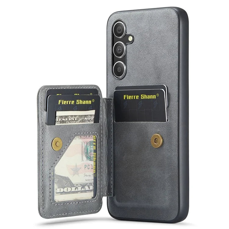 For Samsung Galaxy A25 5G (Global) (161.0 x 76.5 x 8.3mm) Case Leather Coated TPU RFID Blocking Phone Cover