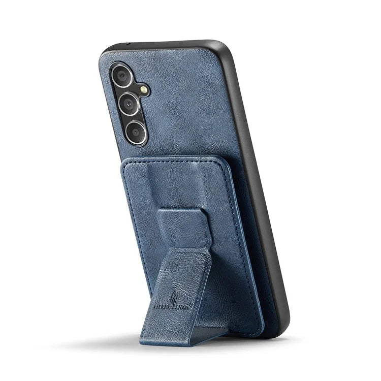 For Samsung Galaxy A25 5G (Global) (161.0 x 76.5 x 8.3mm) Case Leather Coated TPU RFID Blocking Phone Cover