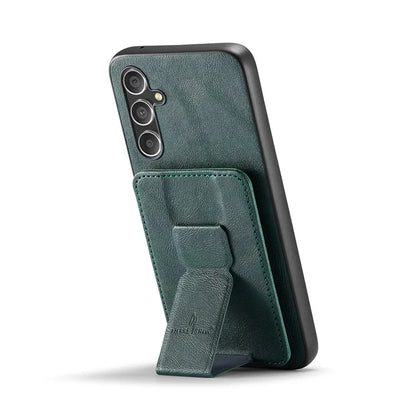 For Samsung Galaxy A25 5G (Global) (161.0 x 76.5 x 8.3mm) Case Leather Coated TPU RFID Blocking Phone Cover