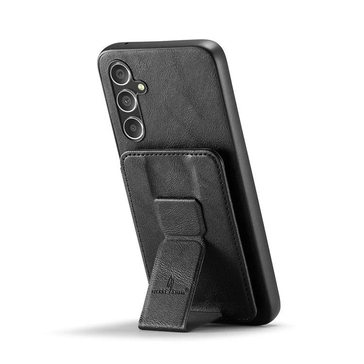 For Samsung Galaxy A25 5G (Global) (161.0 x 76.5 x 8.3mm) Case Leather Coated TPU RFID Blocking Phone Cover