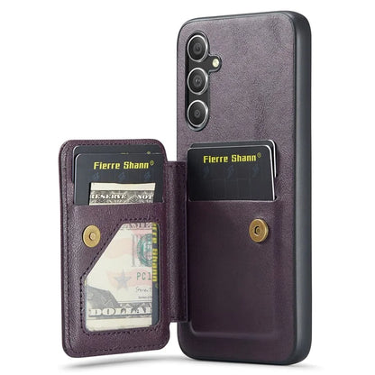 For Samsung Galaxy A25 5G (Global) (161.0 x 76.5 x 8.3mm) Case Leather Coated TPU RFID Blocking Phone Cover