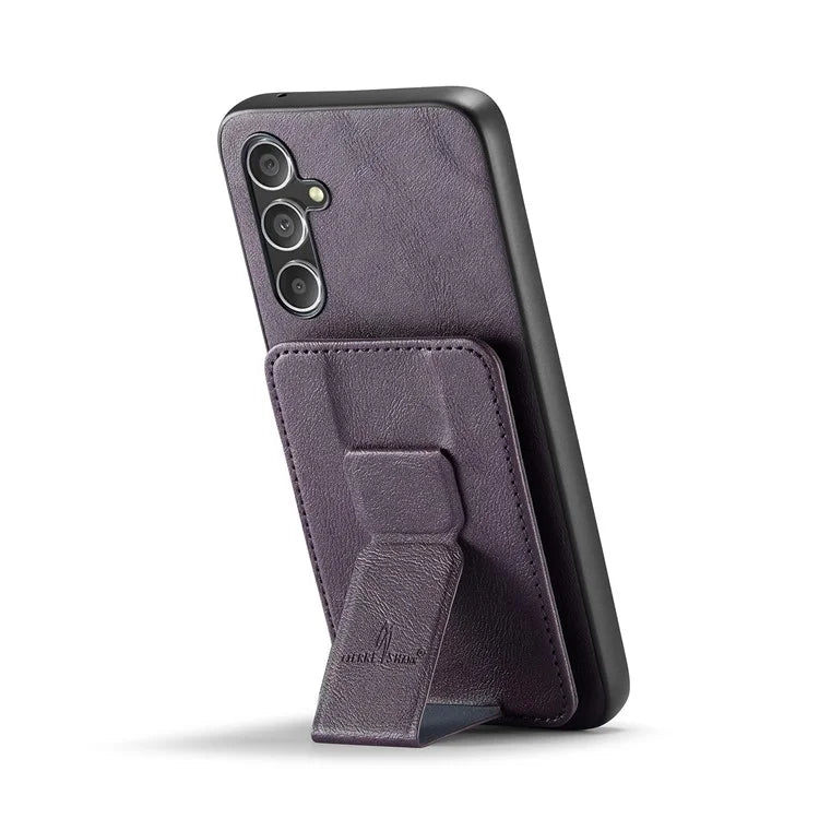 For Samsung Galaxy A25 5G (Global) (161.0 x 76.5 x 8.3mm) Case Leather Coated TPU RFID Blocking Phone Cover