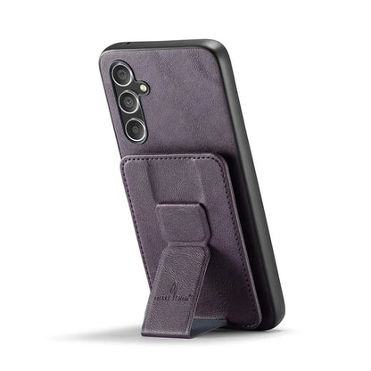 For Samsung Galaxy A25 5G (Global) (161.0 x 76.5 x 8.3mm) Case Leather Coated TPU RFID Blocking Phone Cover