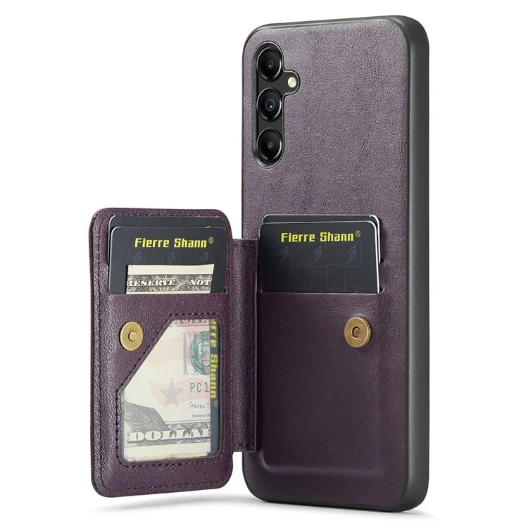 For Samsung Galaxy A35 5G RFID Blocking Case Cowhide Texture Leather+TPU Phone Cover
