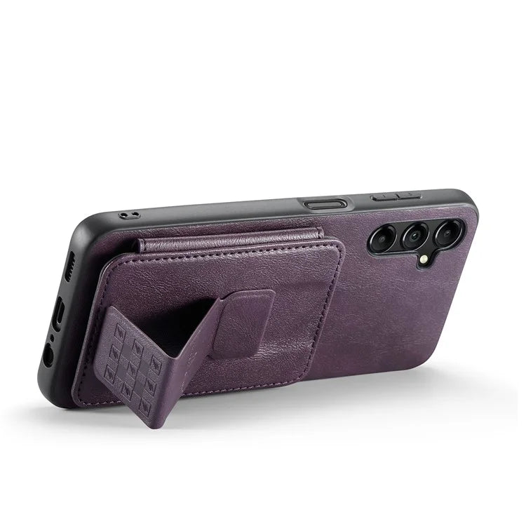 For Samsung Galaxy A35 5G RFID Blocking Case Cowhide Texture Leather+TPU Phone Cover