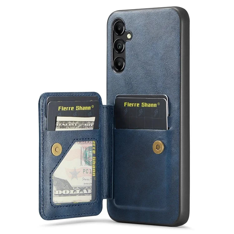 For Samsung Galaxy A35 5G RFID Blocking Case Cowhide Texture Leather+TPU Phone Cover
