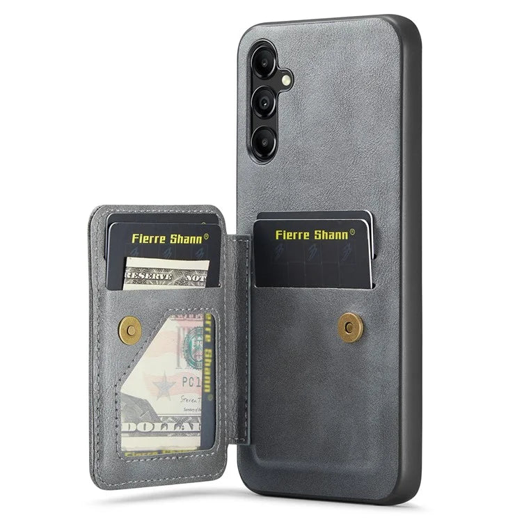 For Samsung Galaxy A35 5G RFID Blocking Case Cowhide Texture Leather+TPU Phone Cover