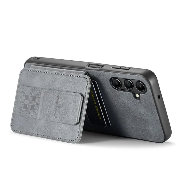 For Samsung Galaxy A35 5G RFID Blocking Case Cowhide Texture Leather+TPU Phone Cover