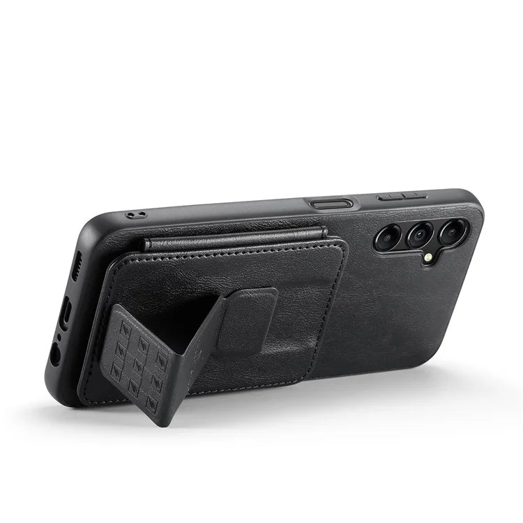 For Samsung Galaxy A35 5G RFID Blocking Case Cowhide Texture Leather+TPU Phone Cover