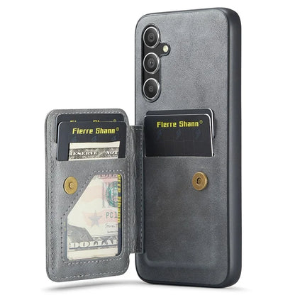 For Samsung Galaxy A54 5G Case Leather+TPU Finger Holder Kickstand Phone Cover