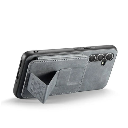For Samsung Galaxy A54 5G Case Leather+TPU Finger Holder Kickstand Phone Cover