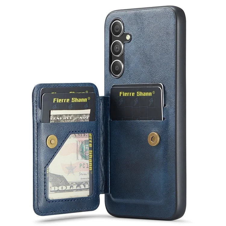 For Samsung Galaxy A54 5G Case Leather+TPU Finger Holder Kickstand Phone Cover