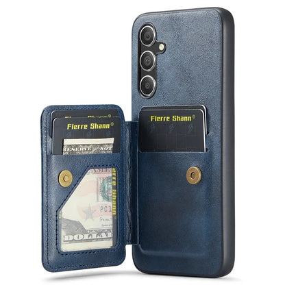 For Samsung Galaxy A54 5G Case Leather+TPU Finger Holder Kickstand Phone Cover