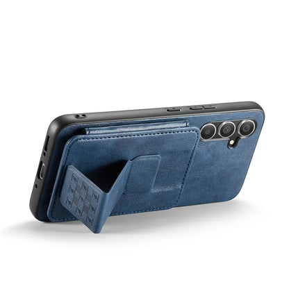 For Samsung Galaxy A54 5G Case Leather+TPU Finger Holder Kickstand Phone Cover