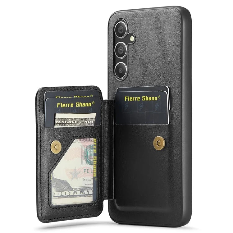 For Samsung Galaxy A54 5G Case Leather+TPU Finger Holder Kickstand Phone Cover