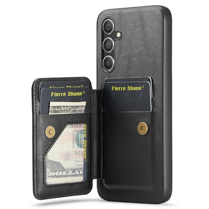 For Samsung Galaxy A54 5G Case Leather+TPU Finger Holder Kickstand Phone Cover