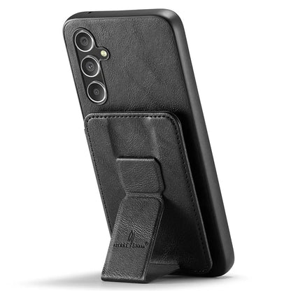 For Samsung Galaxy A54 5G Case Leather+TPU Finger Holder Kickstand Phone Cover
