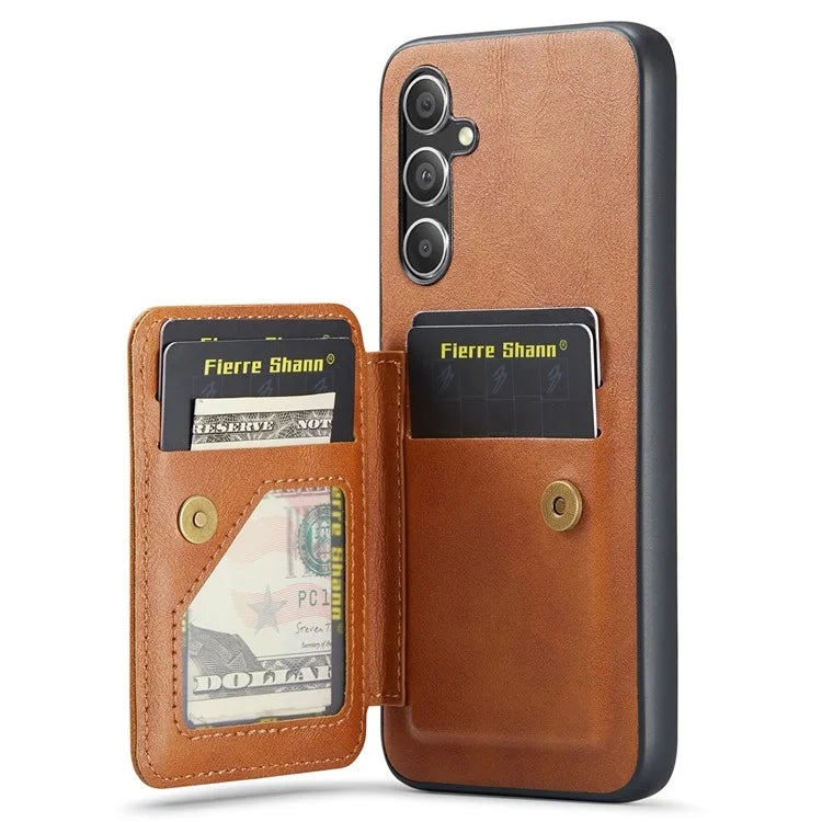 For Samsung Galaxy A54 5G Case Leather+TPU Finger Holder Kickstand Phone Cover