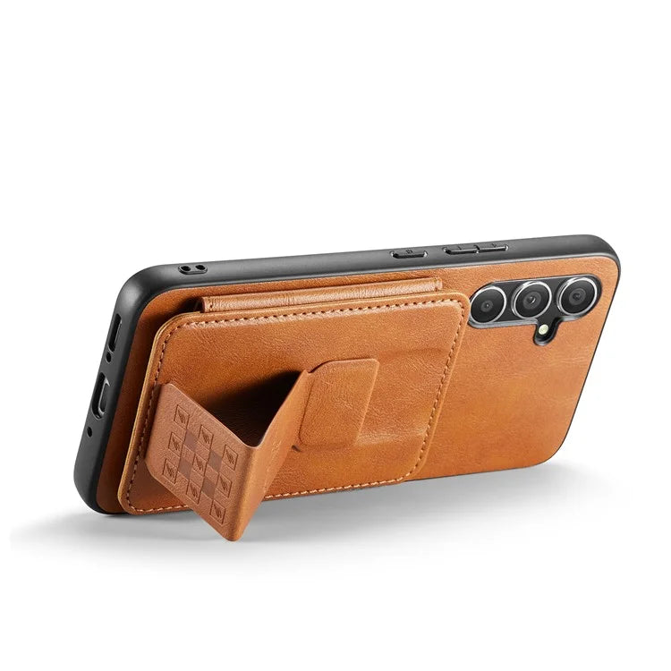 For Samsung Galaxy A54 5G Case Leather+TPU Finger Holder Kickstand Phone Cover