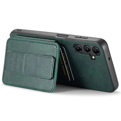 For Samsung Galaxy A15 5G Case Anti-scratch Leather Coated TPU RFID Blocking Phone Cover