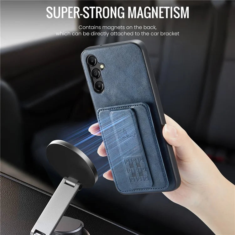 For Samsung Galaxy A15 5G Case Anti-scratch Leather Coated TPU RFID Blocking Phone Cover