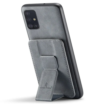 For Samsung Galaxy A51 4G SM-A515 Case Card Holder Leather Coated TPU Phone Cover