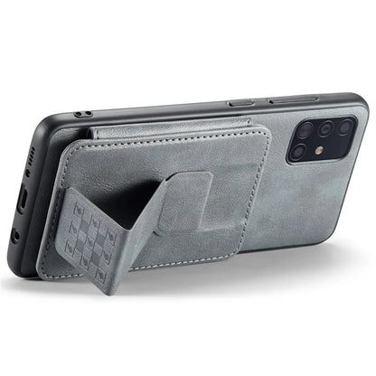 For Samsung Galaxy A51 4G SM-A515 Case Card Holder Leather Coated TPU Phone Cover