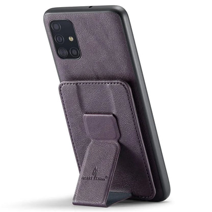 For Samsung Galaxy A51 4G SM-A515 Case Card Holder Leather Coated TPU Phone Cover