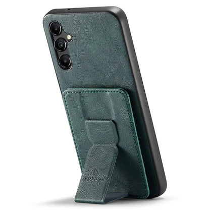 For Samsung Galaxy A13 5G Case Card Holder Leather Coated TPU RFID Blocking Phone Cover