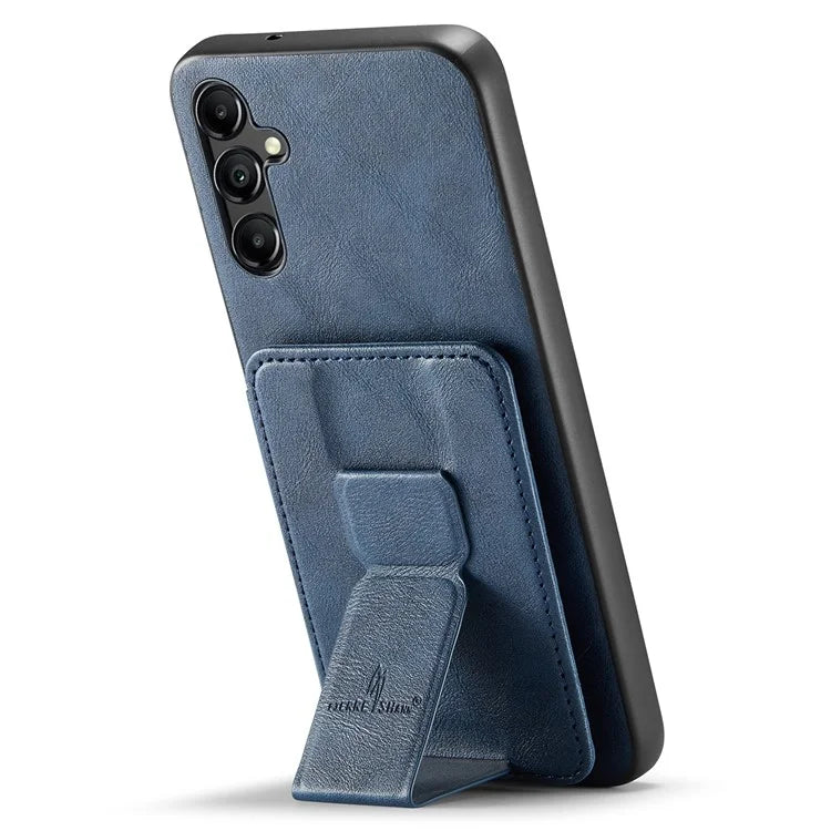 For Samsung Galaxy A13 5G Case Card Holder Leather Coated TPU RFID Blocking Phone Cover